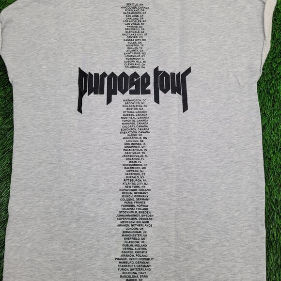 Justin-Bieber Sweatshirt Womens Medium 19x29 Purpose Tour - Picture 14 of 14